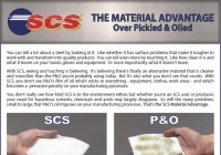 SCS Advantage Over Pickled & Oiled