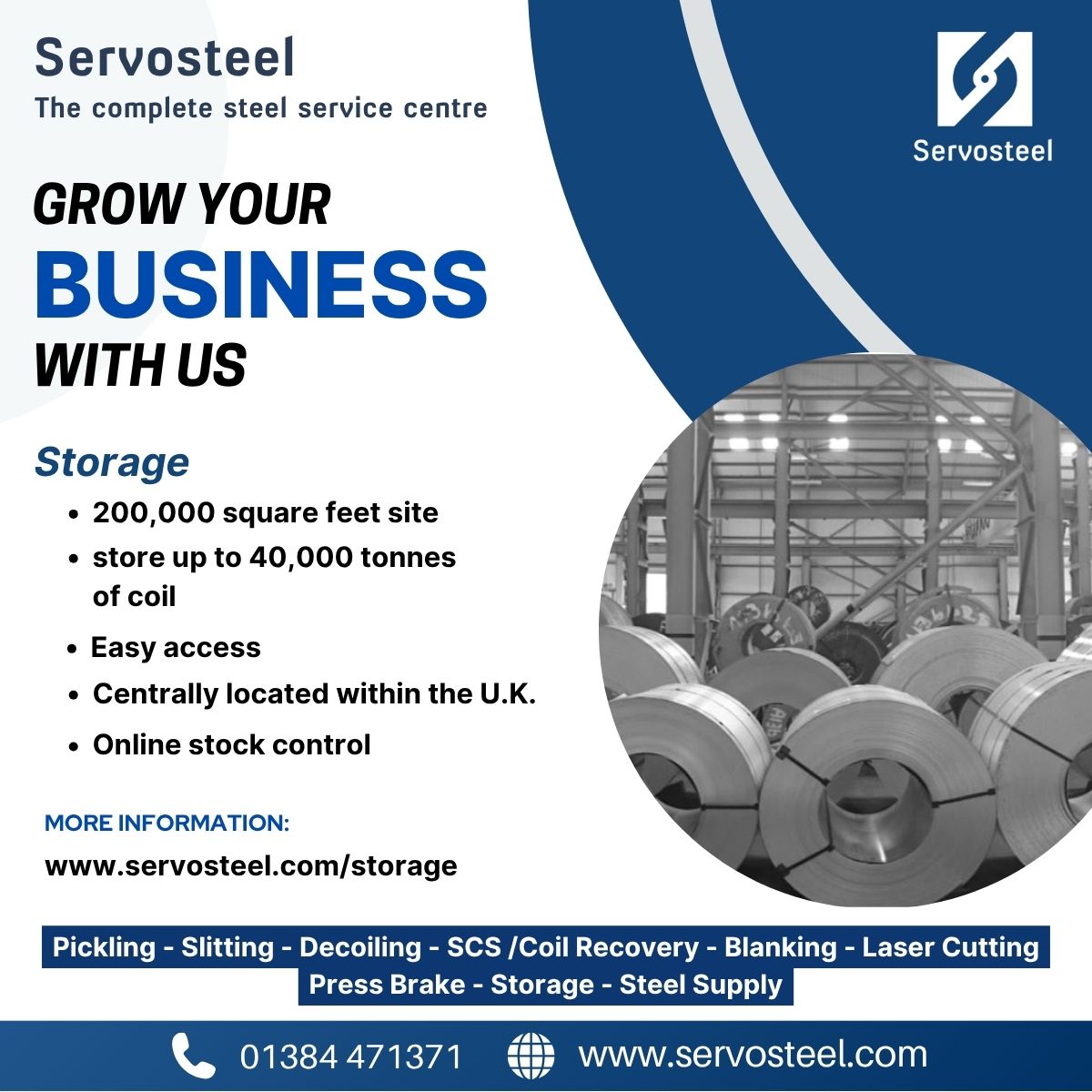 Steel storage from a trusted service provider
